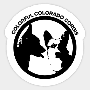 Colorful Colorado Corgis 4 Sticker